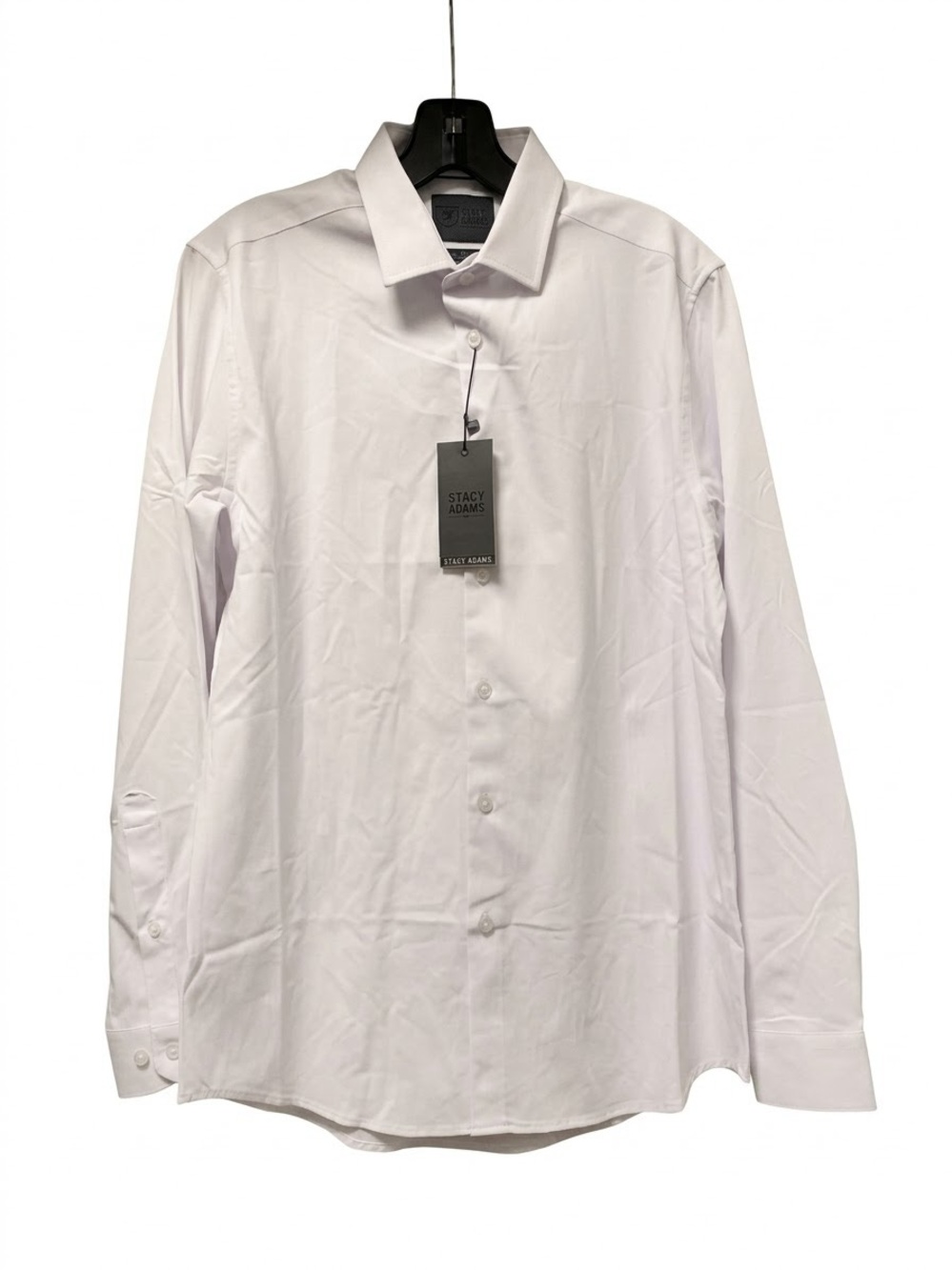 NWT C-Lab NYC White Dress Shirt 15/32 Performance 4-Way Stretch Slim Fit Men